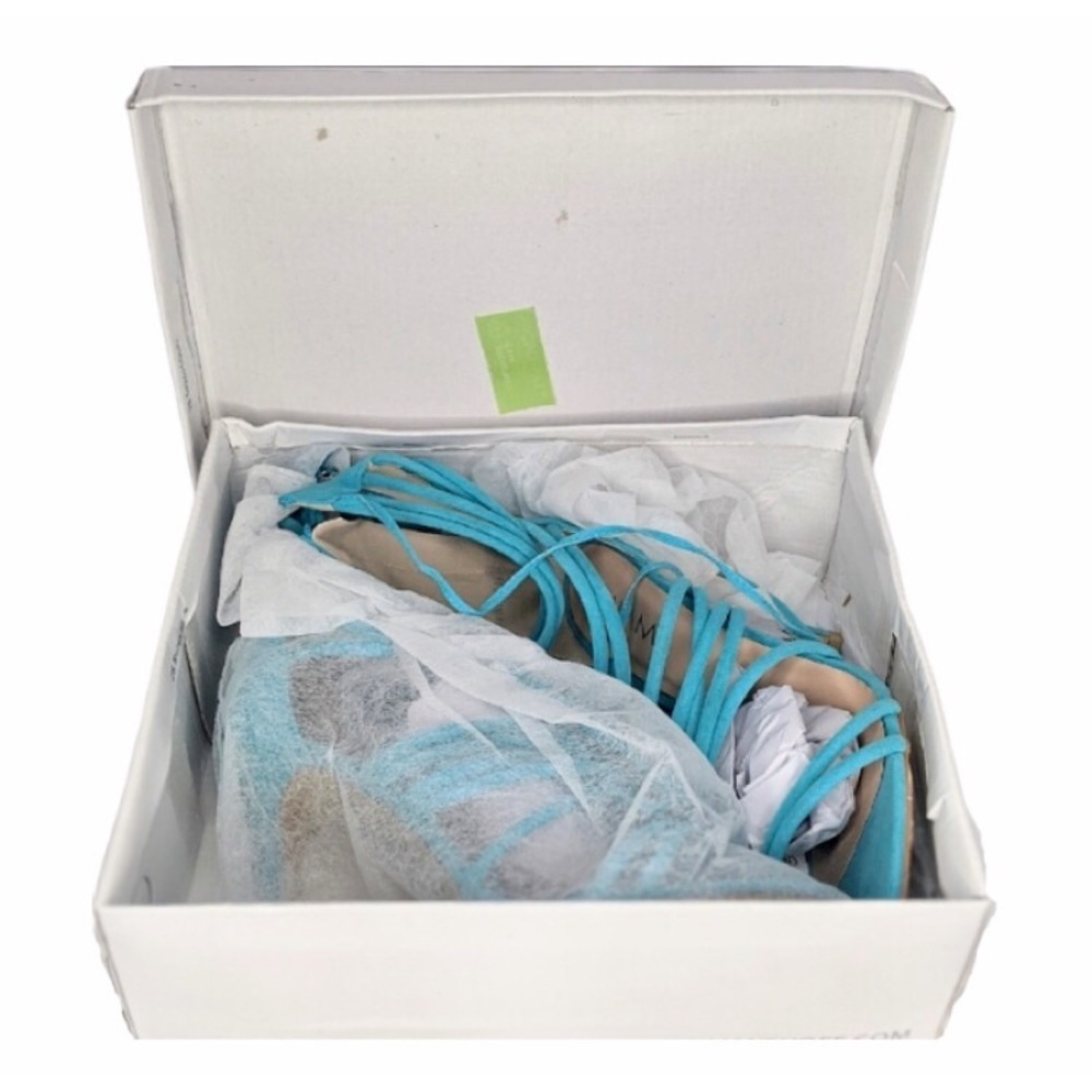 Turquoise Lindsey Strappy Heels From Simmi Shoes